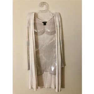 See You Monday - off white, long sleeved cardigan